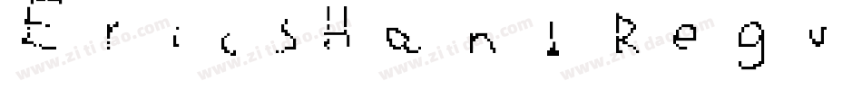 EricsHand Regular字体转换